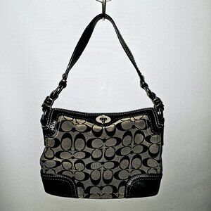 ✨COACH ✨ Jacquard Chelsea (No 10980)⭐Turnlock Black Signature 🏷️MSRP $289